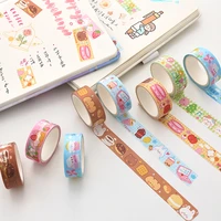 kawaii washi tape scrapbooking diy decorative diary stickers adhesive masking tape cute food animals school stationery supplies