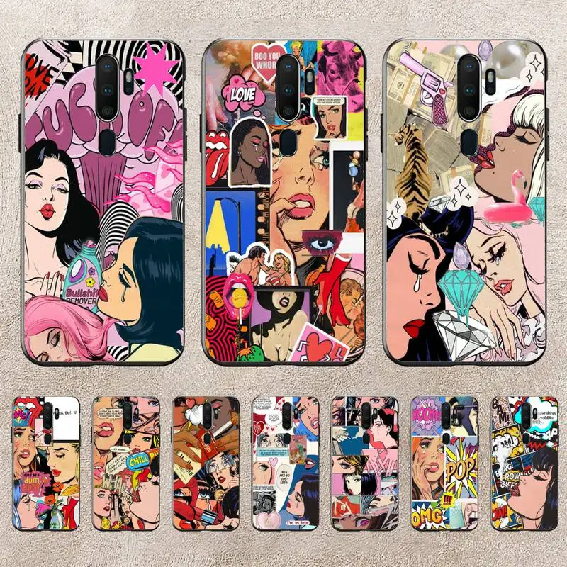 

Retro Sexy Crying Beauty Poster Phone Case For Redmi 9A 8A 6A Note 9 8 10 11S 8T Pro K20 K30 K40 Pro PocoF3 Note11 5G Case