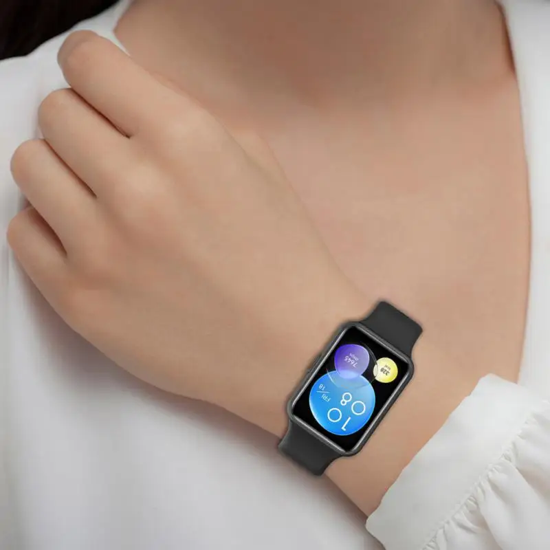 

For Huawei Watch Fit2 Wristband Bracelet Soft Tpu Sport Bracelet Replacement Strap Sport Smart Watch Strap Silicone Watchband
