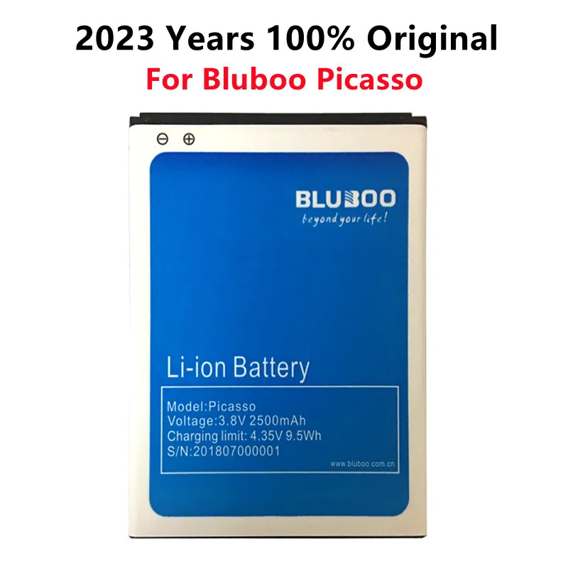 

100% Original Tested 2500mAh Battery for Bluboo Picasso 3G 4G 5.0inch mobile phone Li-on Batteries + in stock
