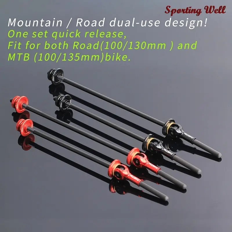 

Bike Titanium Alloy Quick Release Road Wheel Set Hub Rod Carbon Fiber Shaft