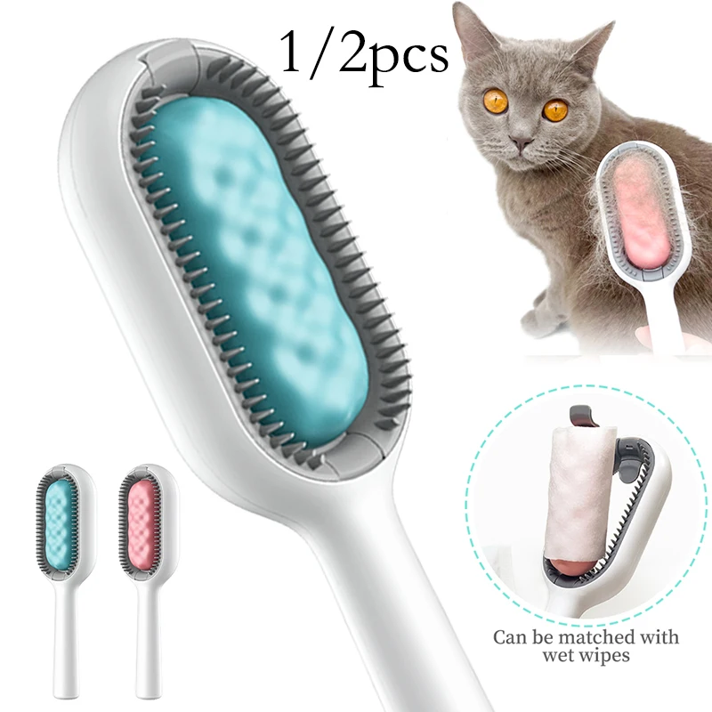 

Многофункциональная силиконовая щетка для вычесывания домашних питомцев, расческа для груминга собак и кошек, средство для удаления ворса,...