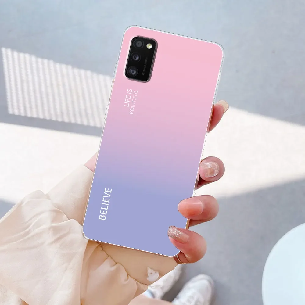 Фото Чехол для Samsung Galaxy A41, задняя крышка для Galaxy A41, прозрачная Мягкая силиконовая задняя крышка для телефона, чехлы для Samsung A41, A 41, чехол №5