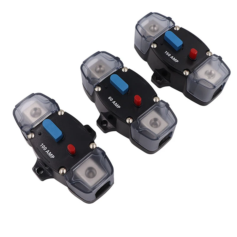 

Прерыватель цепи усилителя звука для автомобиля, грузовика, 12 В, предохранитель 50/60/80/100/150/200/250 A, защитный выключатель цепи, предохранитель