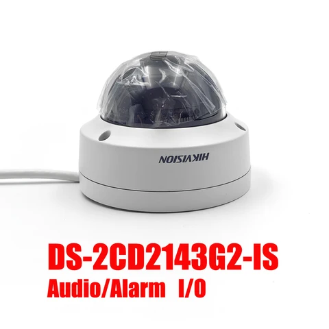 Оригинальная фотокамера Hikvision DS-2CD2143G2-I 4MP DS-2CD2143G2-IS H.265 + IP67 IK10 POE IR AcuSense CCTV Network Dome IP Camera