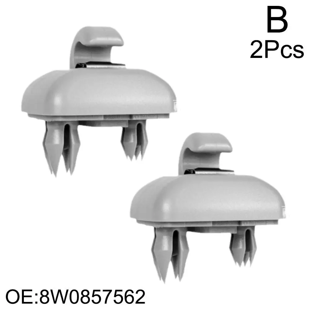 

2шт ABS пластик черный солнцезащитный козырек крючки 4,2*2,1 см 4F 0857561 8 Вт 0857562 Для Audi A3 A4 LA5A6LA7 Q5 Q3