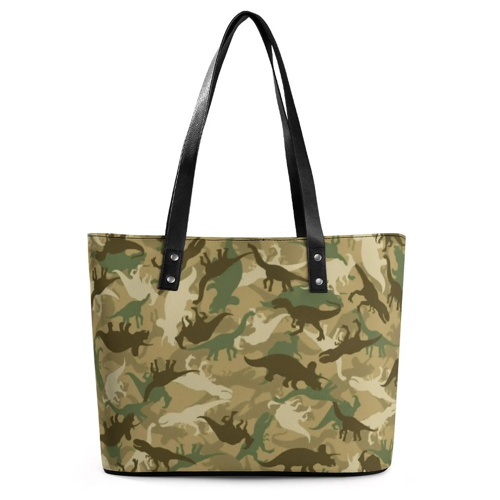 

Камуфляжные сумочки с динозавром, абстрактная Фотосумка-тоут, крутые женские сумки для покупок с уличным принтом