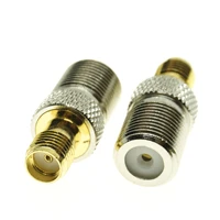 f to sma connector socket f female jack to sma female plug f sma gold plated brass straight coaxial rf adapters
