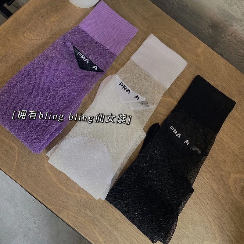 Women new golf socks cotton breathable knee high socks