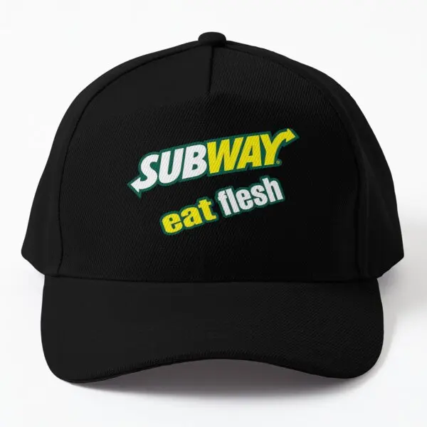 

Subway Eat Flesh Baseball Cap Hat Solid Color Casquette Bonnet Outdoor Mens Summer Czapka Printed Sun Casual Black Spring