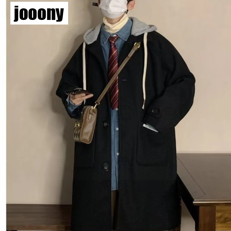 Мужская мода мужские пальто повседневные куртки с капюшоном верхняя одежда