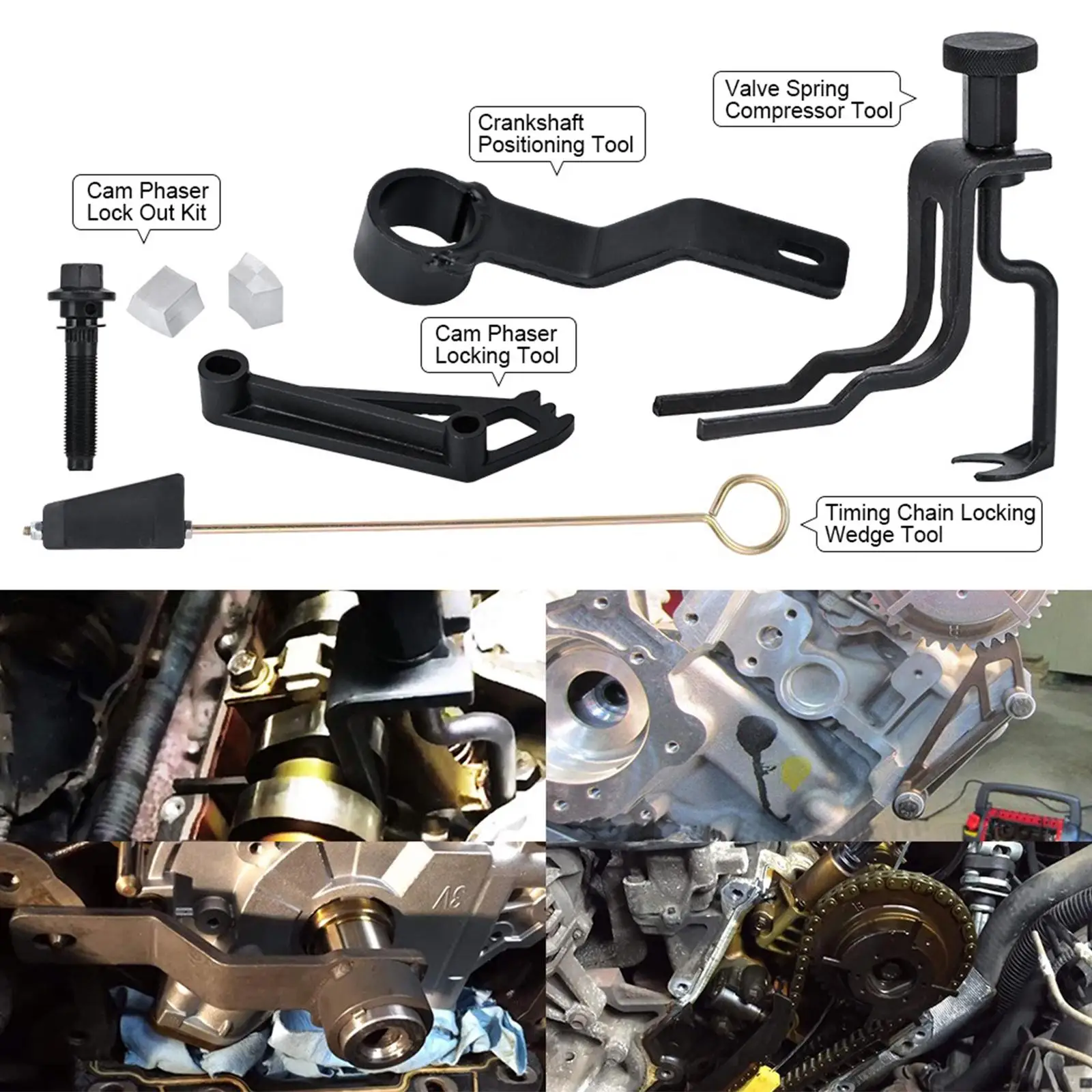 

Valve Spring Compressor Repair Tools Timing Chain for Ford 4.6L 5.4L 6.8L 3V