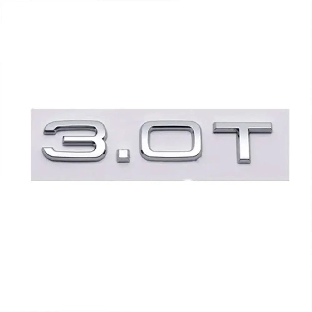 Фото 3D ABS 1.8T 2.0T 3.0T Логотип Буквы Автомобильный Задний Багажник Значок Эмблема Для A3 A4 A5 A6 A7 A8 Q2 Q3 Q5 Q7 Q8 Автомобильная Наклейка Аксессуары №5