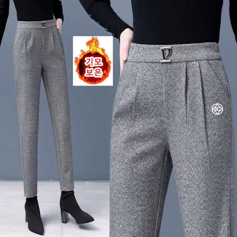 

Женская одежда для гольфа, Женские Штаны Для Гольфа 2022, женская одежда для гольфа, зимние плюшевые утепленные брюки-карандаш, женская одежда...