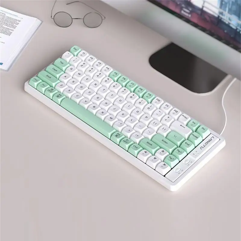 

Langtu Gk85 Computer Keyboards Mechanical Wireless Keyboard 2.4g Three-mode Pc Gamer Keyboard Wireless Bt Bluetooth