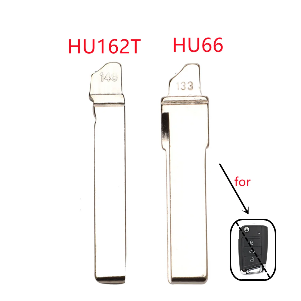 

1 шт. оригинальные металлические пустые сменные флип-лезвия для дистанционного ключа автомобиля HU66 HU162T лезвие для VW MQB