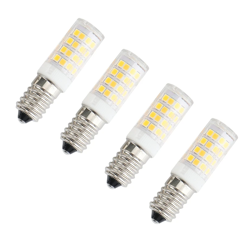 

4Pcs E14 Led Bulb Base Range Hood Bulb Chandelier Bulb Replacement Lamp Home Lighting Kitchen Lighting 4W