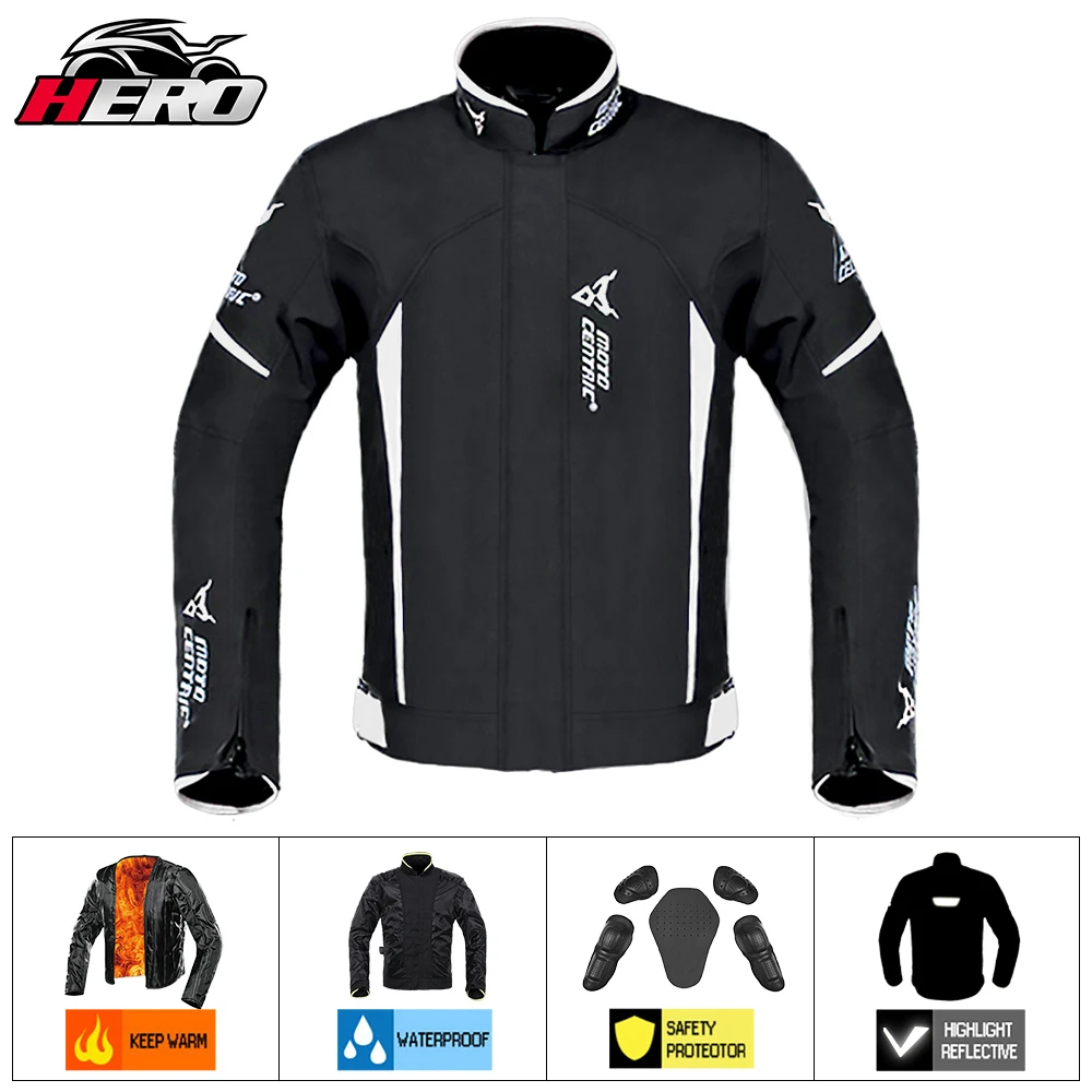 Waterproof Motorbike Jacket Men Motocross Suit Wear-resistant Windproof Motorbike Riding Protective Touring Suit Winter