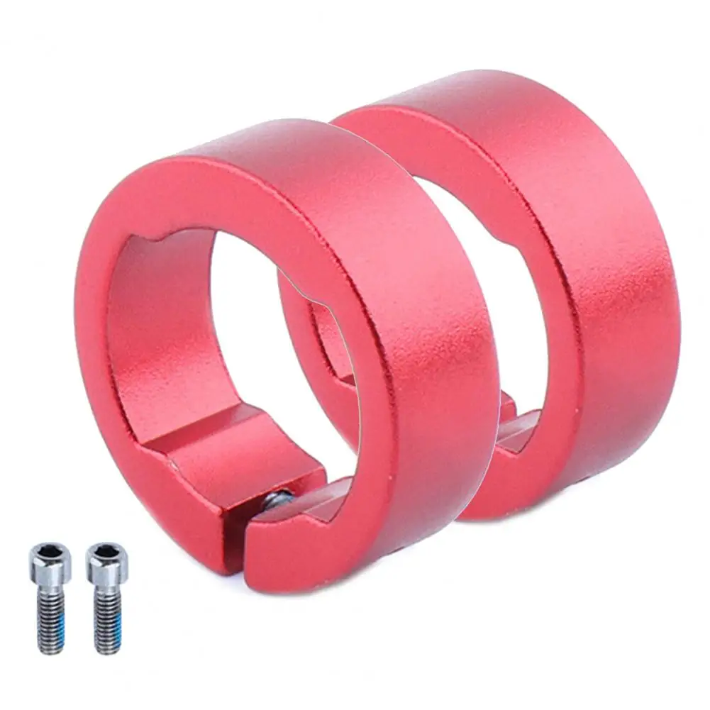 

2Pcs Handle Bar Lock Ring Aluminum Alloy Bicycle Grip Handlebar Lock Rings Handle Bar Cover Grips End Fixed Rings