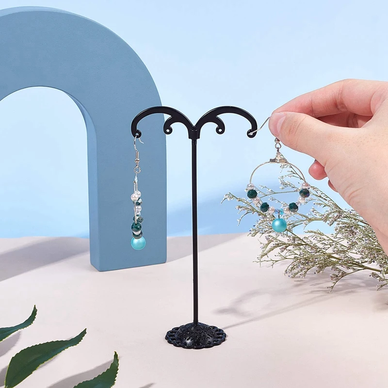 

6Pcs Earring Display Stand Jewlery Showcase Organizer Display Rack For Photography Jewelry Props