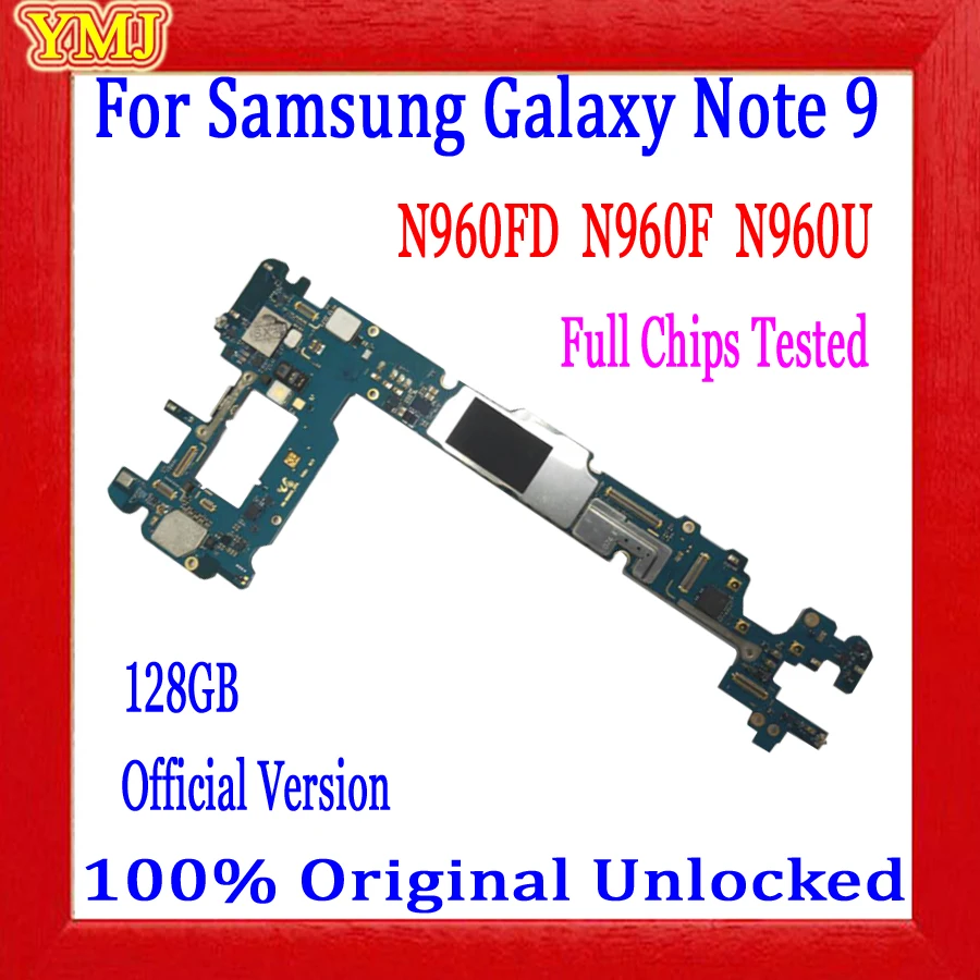 

Free Shipping Original Unlocked Motherboard For Samsung Galaxy Note 9 N960F N960FD N960U Mainboard 128GB Logic Board Good Work