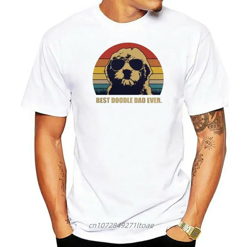 

Best Doodle Dad Ever Goldendoodle Dad Men'S Vintage T Shirt Retro Cotton Tee M Xl 2Xl 4Xl Tee Shirt