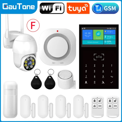 Охранная сигнализация GauTone PG109, 4,3 дюйма, Wi-Fi, GSM