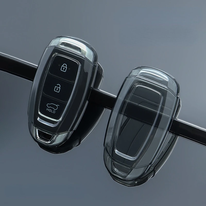 

Прозрачный чехол из ТПУ для автомобильного брелока для Hyundai Creta I20 I30 IX35 IX25 Grandeur Accent Solaris Sonata Palisade Kona Elantra