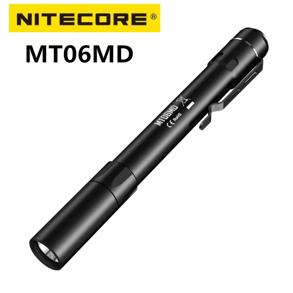 

NITECORE MT06MD LED EDC Flashlight Nichia 219B 180LM Mini Torch Lantern Portable Medical Inspect Penlight CRI Light AAA battery