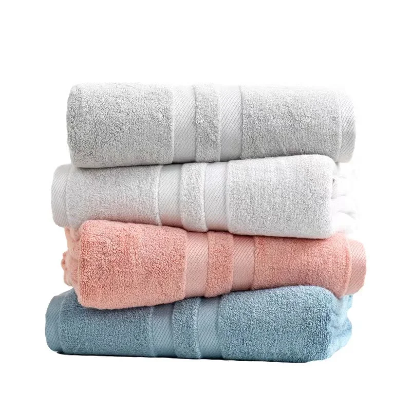 Set Male Gray Family Bathroom Hotel Beach Thickened Oversized Bathtowel 90x180cm  Women Free Shipping