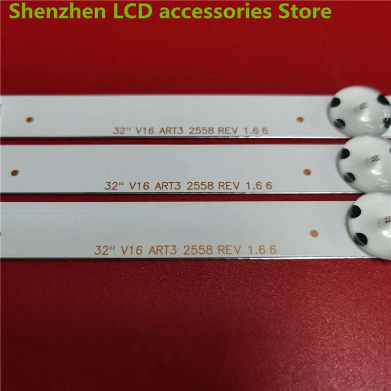 Для 32 &quotV16 ART3 2558 REV 1.7 1.6 6 SUNGWEI 55V0 E74739 3 В 620 мм дюйма 100% новая панель подсветки