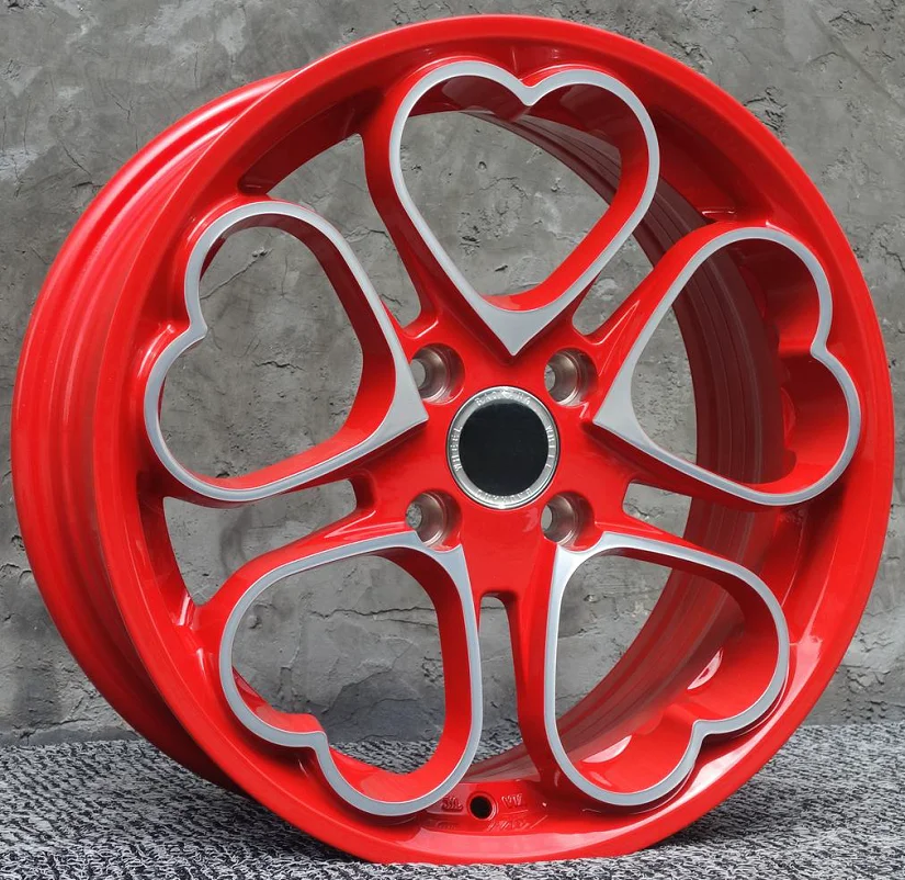 

Red Love 15 Inch 4x100 Aluminum Alloy Car Wheel Rims