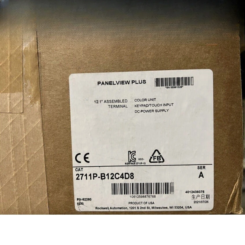 2711P-B12C4D8 Терминал AB PanelView Plus Ускоренная доставка 2711PB12C4D8 Новый GQ-