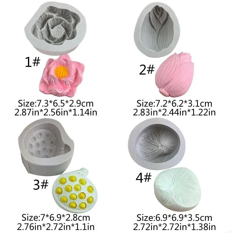 Форма для мыла силиконовая К43C Exquisite Lotus Series