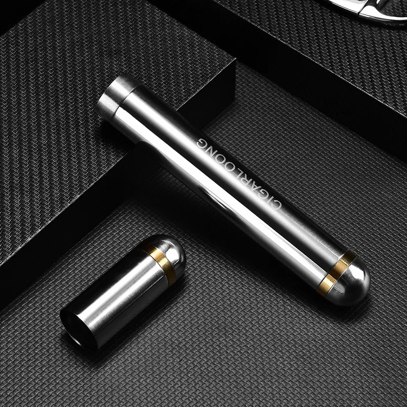 Туба для сигар из нержавеющей стали влагостойкая аксессуары курения