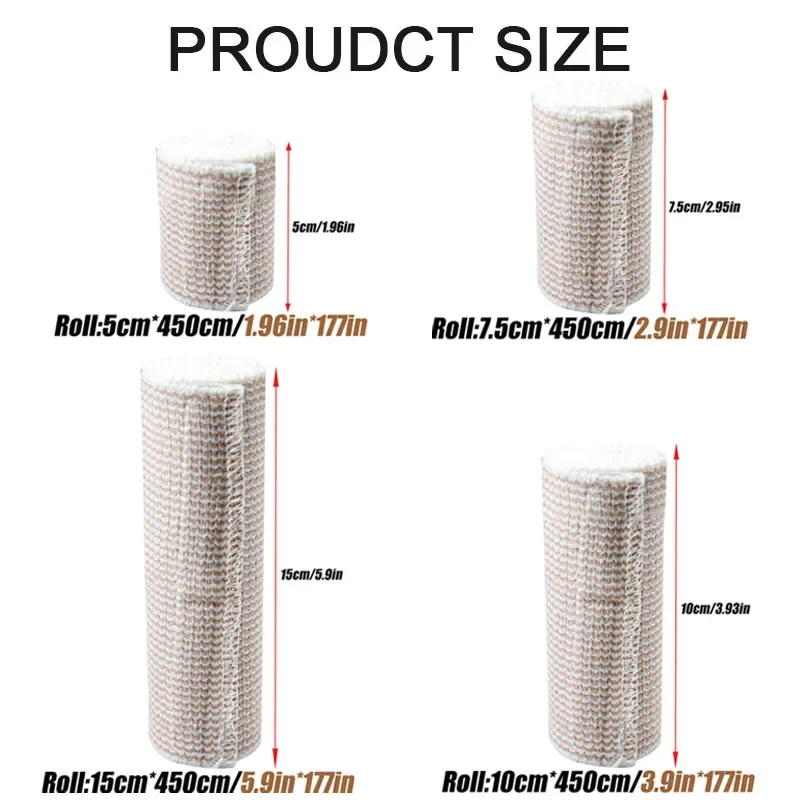 1 рулон Премиум эластичная повязка-прочная компрессионная повязка-повязка с