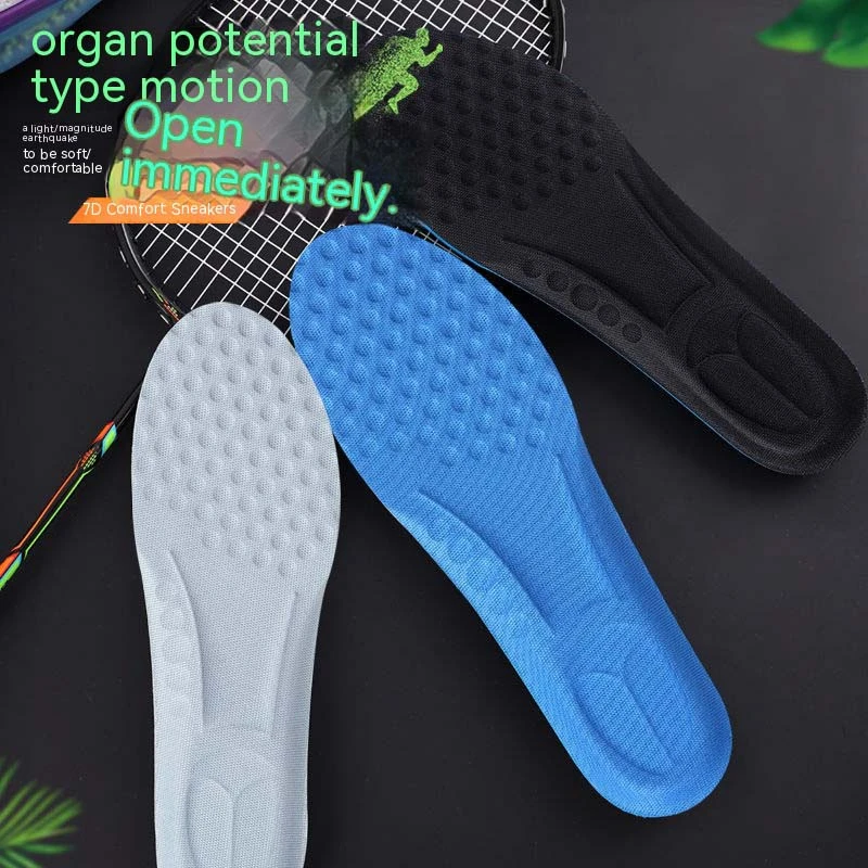 

Insoles for Sneakers Foot Pads Breathable Shoe Deodorant Shock Absorption Arch Insole Running Inner Soles Template Feet Shoes