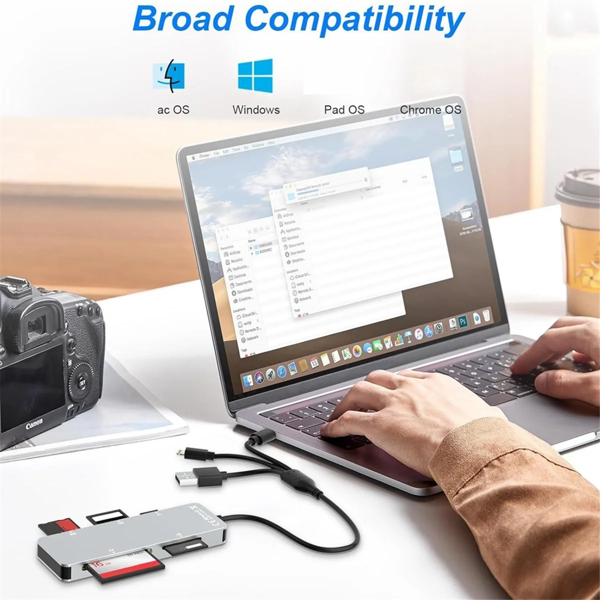 5 в 1 устройство для чтения карт памяти SD/TF/MS/CF/XD