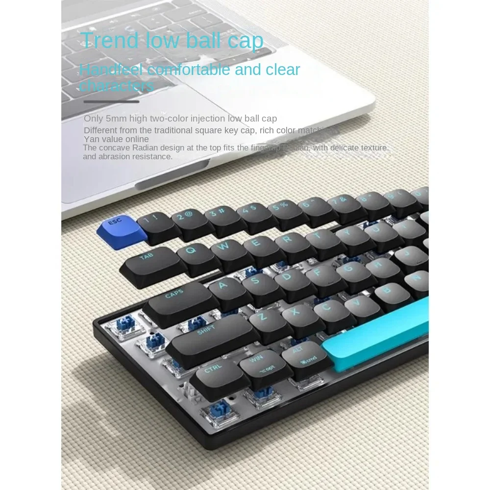 XINMENG C68 Трехрежимная механическая клавиатура с карливой осью Bluetooth Беспроводная