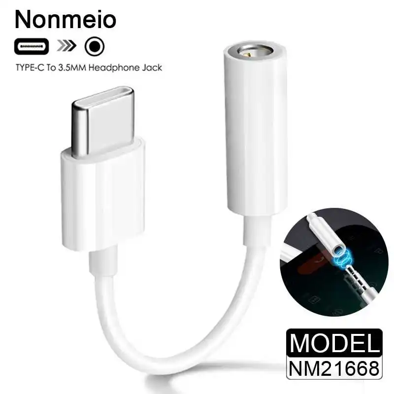 

Nonmeio USB Type C To 3 5 Jack Earphone Audio Adapter Type USB C To 3.5mm Jack For Samsung Xiaomi Huawei USB C Jack NM21668