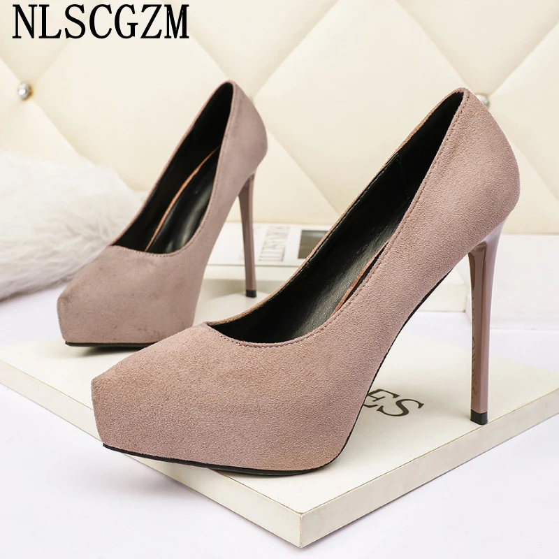 

Туфли женские на платформе, высокий каблук, лоферы, пикантная Свадебная обувь, классические, черные