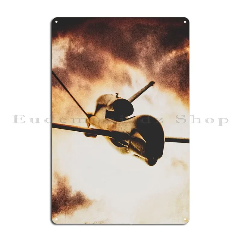 Металлическая вывеска Angry Drone