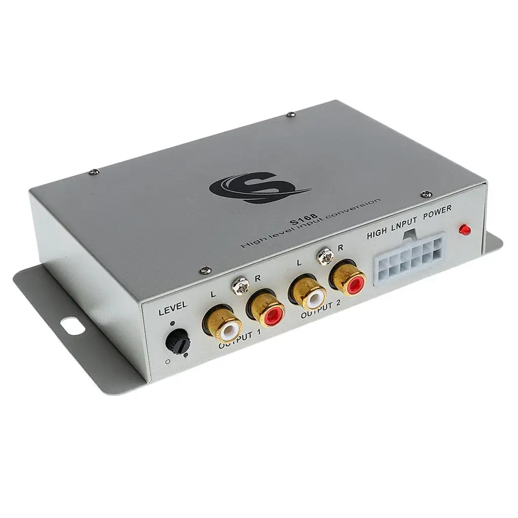 

Car Audio Conversion High Turn Low HIFI Audio Converter High Level Input Conversion Universal for cars Car Speaker Booster