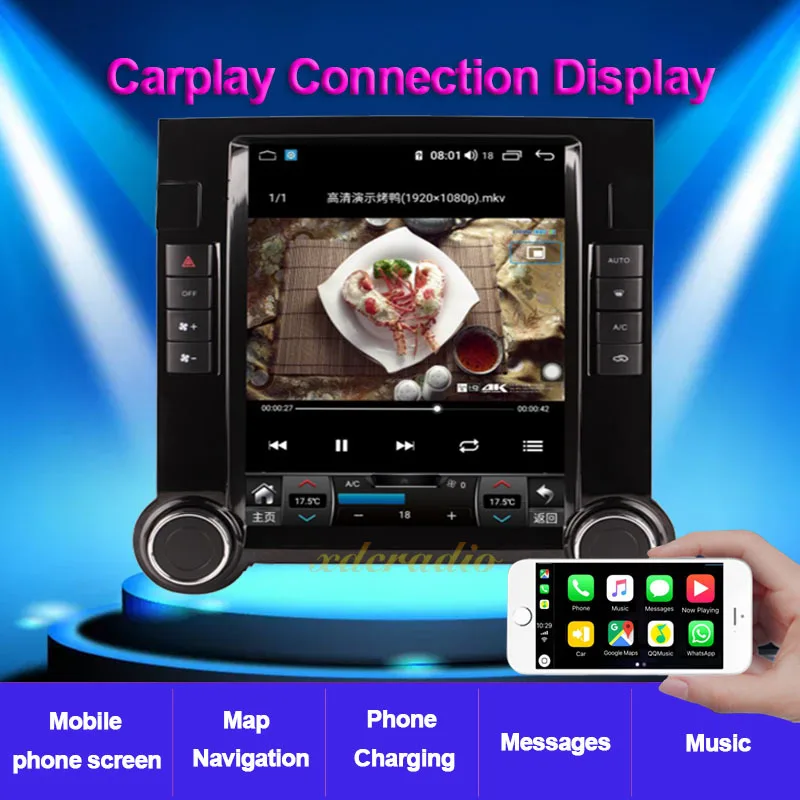 Автомагнитола Xdcradio мультимедийный плеер на Android 11 с GPS для Volkswagen Touareg типоразмер 2