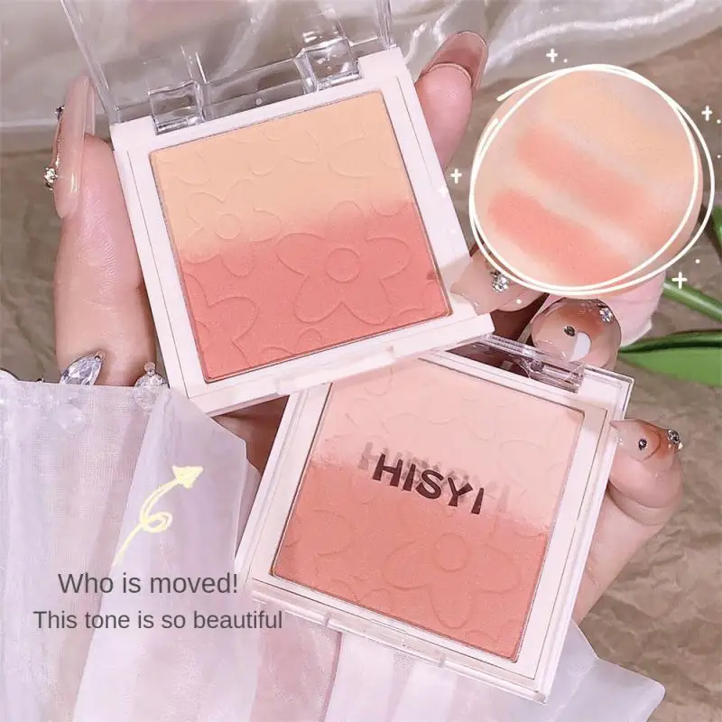 

Gradient Blush Lasting Matte Brightening Natural Tricolor Gradient Blush Rouge Makeup Natural Shadow Blush Makeup Cheek