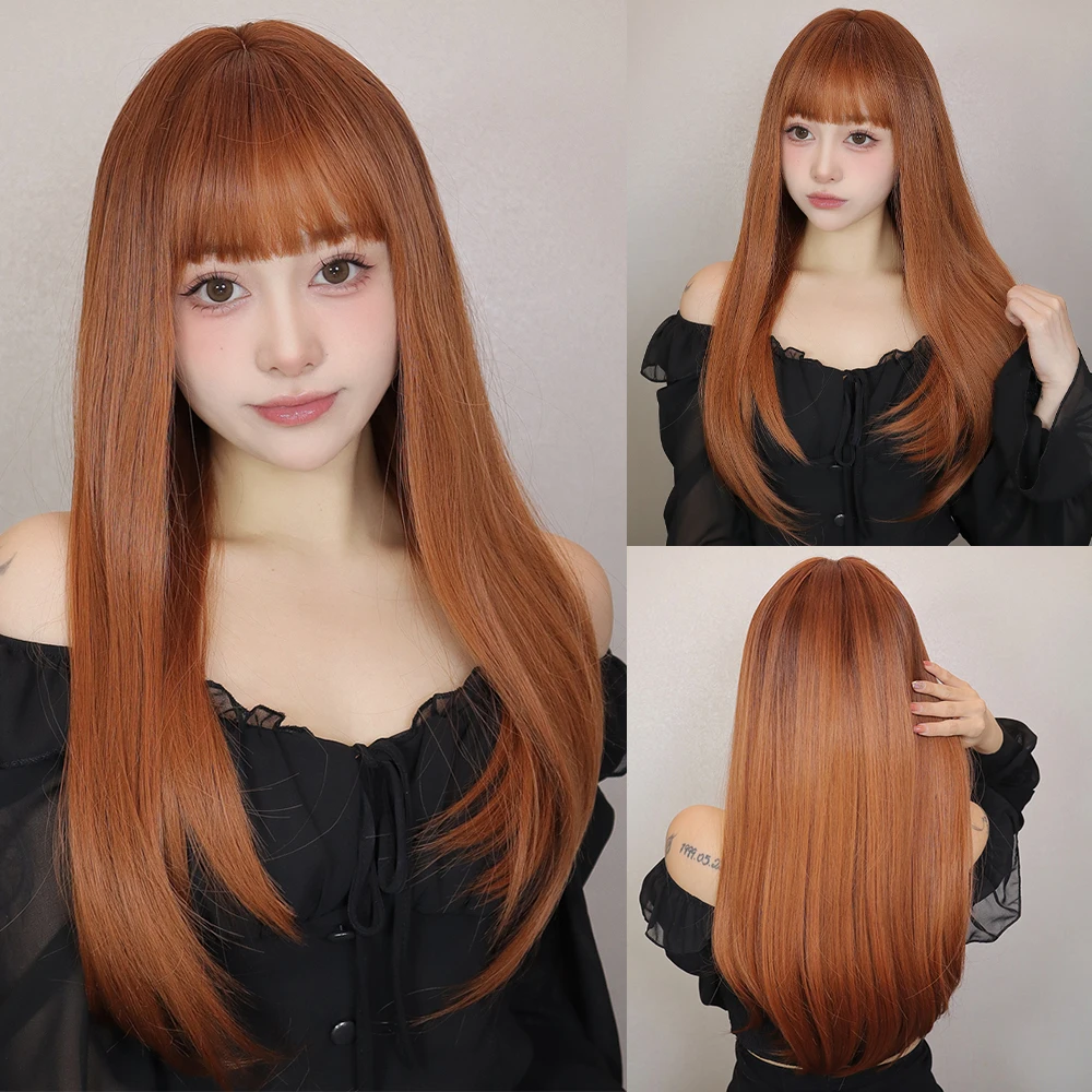 Ful Wigs For Women Daily Party Use Synthetic Fake Hair Heat Resistant