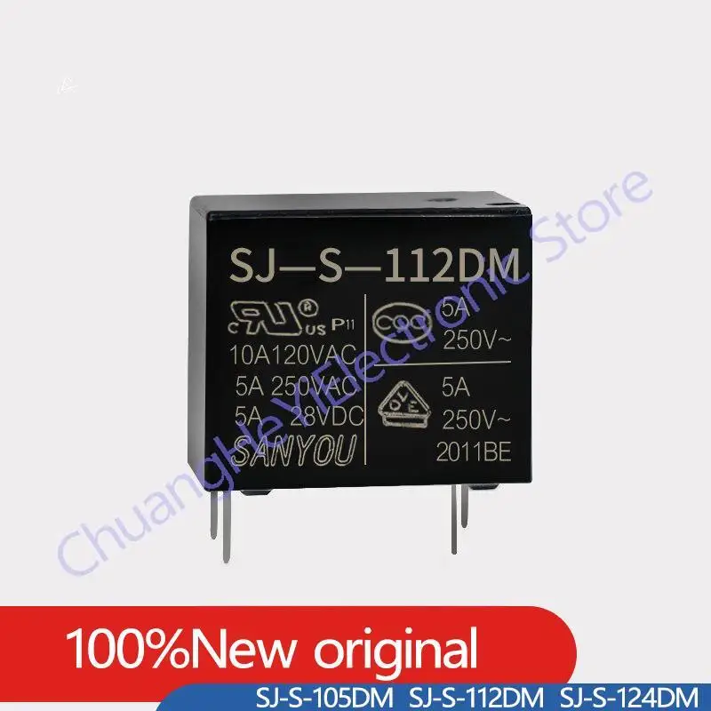 

100% оригинальная новинка, реле мощности, 5 в постоянного тока, 10 В постоянного тока, 24 В постоянного тока, 4 контакта, 5 А, Сменное реле мощности (JZC)HF32F