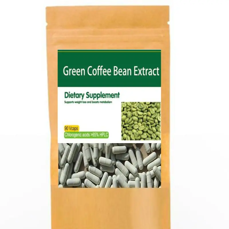 

100pcs,Green Coffee Bean Extract Chlorogenic Acid Capsule Supports Cardiovascular Health Weight Loss