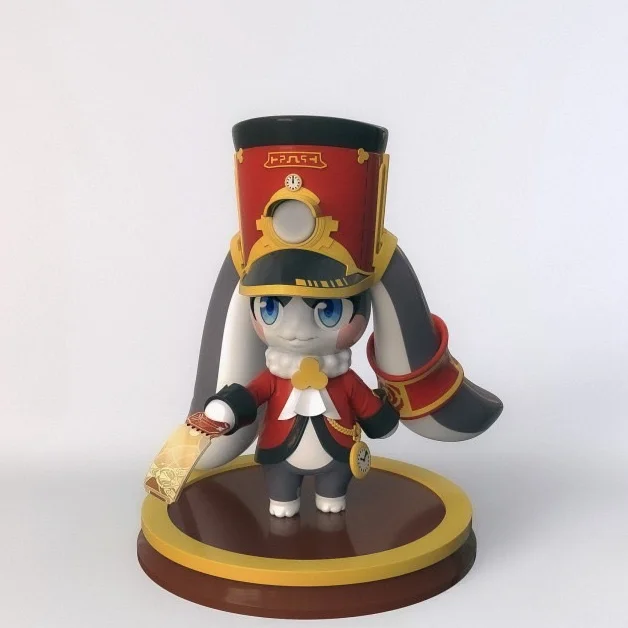 

Honkai Star Rail Figure Pom Pom 10cm Bailu Handicrafts Cute Light Clay Kawaii Anime Figure Cosplay Room Decor Doll Gift Kid Toy