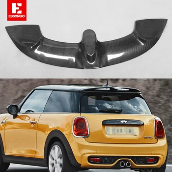 F55 Real Carbon Fiber Spoiler For Mini Cooper S F56 F55 JCW Roof Spoiler Rear Window Wing Body Kit Racing Accessories 2013-2020
